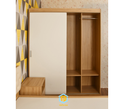 TỦ QUẦN ÁO CÁNH LÙA MDF CHỐNG ẨM TRIỀU ĐẠI ĐƠN GIẢN