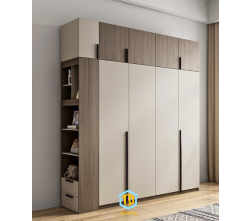 TỦ QUẦN ÁO CÁNH KÉO MDF CHỐNG ẨM TRIỀU ĐẠI PHỦ MELAMINE PHỐI MÀU